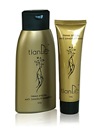 Tiande zestaw z ekstraktem z żeń-szenia szampon + maska 220g+100g