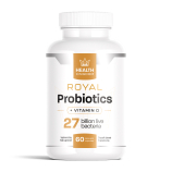  Royal Probiotics probiotyki 10 szczepów bakterii 27mld na trawienie i odporność karczoch i ostropest plamisty 60 kapsułek