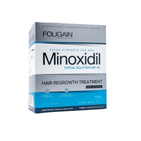 Foligain  Minoxidil 5% przeciw wypadającym włosom 3x60ml WYSYŁKA 31 STYCZNIA