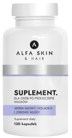 Alfa Skin Suplement odżywczy po Przeszczepie Włosów 120 kapsułek