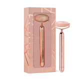  CRYSTALLOVE Roller pulsacyjny z kwarcu różowego – ROSE GOLD